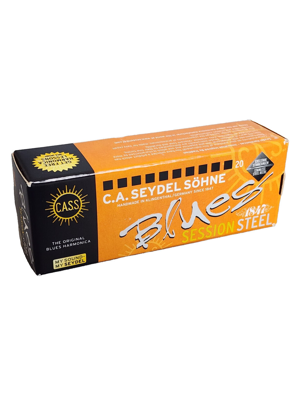 Seydel Blues Session Steel Harmonica - Key of Low Eb - New